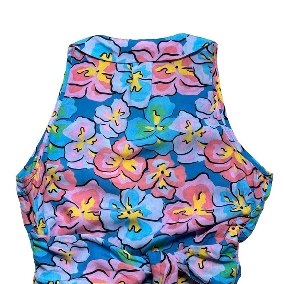 For Love & Lemons Tropical Floral Yasmin Mini Dress US S - Picture 9 of 12